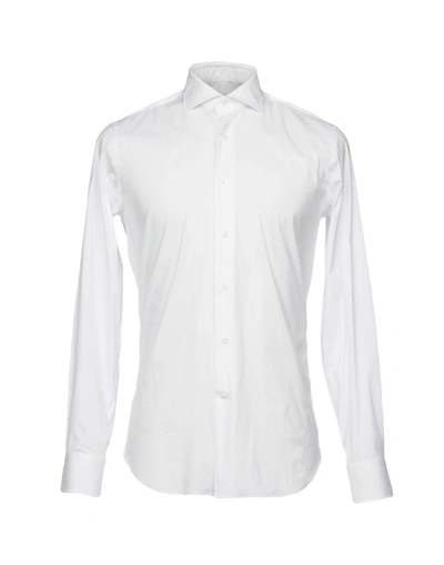 Shop Alessandro Gherardi Solid Color Shirt In White