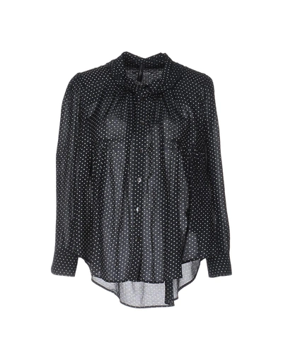 Shop High Patterned Shirts & Blouses In Dark Blue