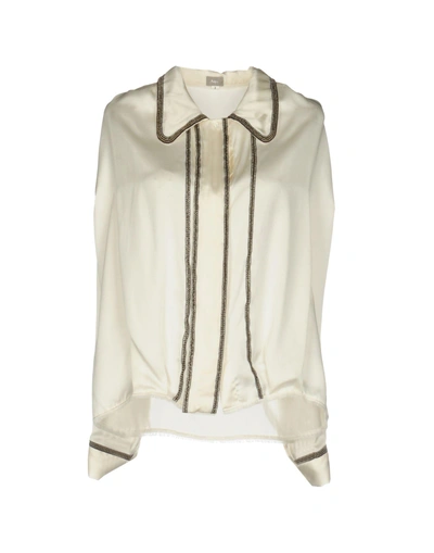 Shop Jupe By Jackie Shirts In Ivory