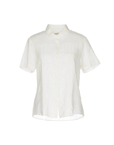 Shop Massimo Alba Solid Color Shirts & Blouses In White