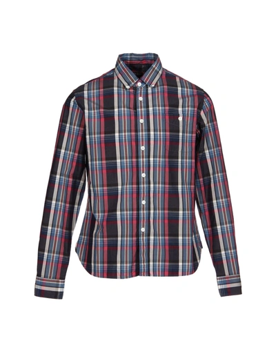 Shop Todd Snyder Checked Shirt In Slate Blue