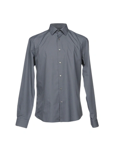 Shop Robert Friedman Patterned Shirt In Grey