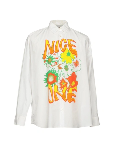 Shop Stella Mccartney Solid Color Shirt In White