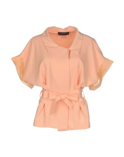 Shop Alessandro Dell'acqua Solid Color Shirts & Blouses In Apricot
