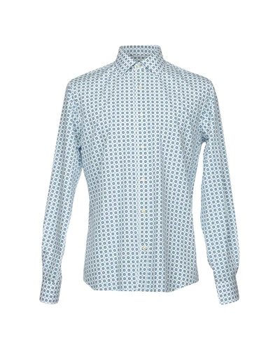 Shop Luchino Camicie Patterned Shirt In White