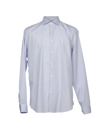 Shop Robert Friedman Checked Shirt In Sky Blue