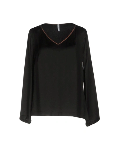 Shop Aglini Blouse In Black