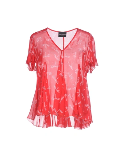 Shop Atos Lombardini Blouse In Red