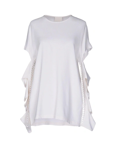 Shop Luxury Fashion Blouses In Ivory
