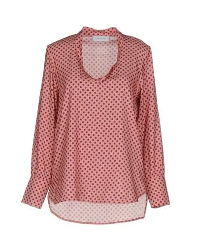 Shop Aglini Blouse In Pink