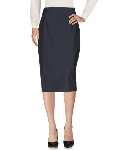 Shop Les Copains 3/4 Length Skirts In Lead