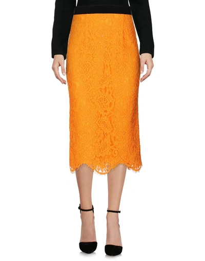 Shop Marco Bologna 3/4 Length Skirts In Orange