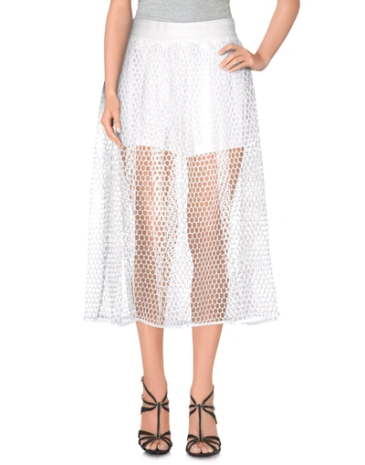 Shop Luxury Fashion Midi Skirts In White