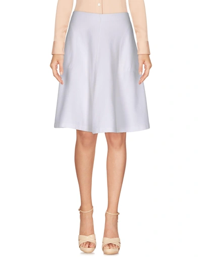 Shop Capobianco Knee Length Skirt In White