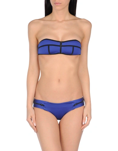 Shop Je M'en Fous Bikini In Bright Blue