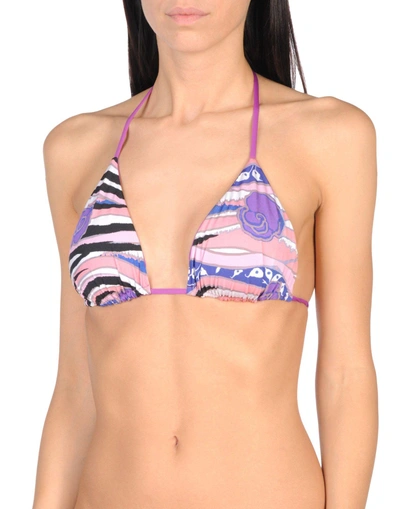 Shop Roberto Cavalli Beachwear Bikini In Mauve