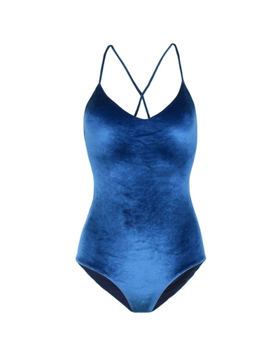 Shop Albertine One-piece Swimsuits In Blue