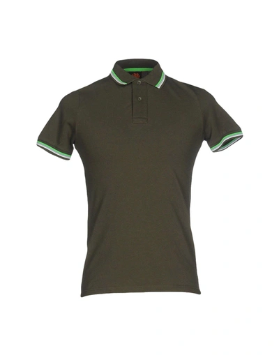 Shop Sundek Polo Shirt In Military Green