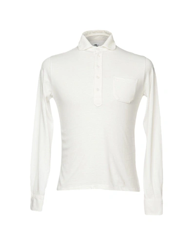 Shop Doppiaa Polo Shirts In White