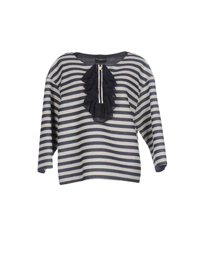 Shop Atos Lombardini Sweatshirt In Dark Blue