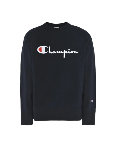 Shop Champion Sweatshirts In Dark Blue