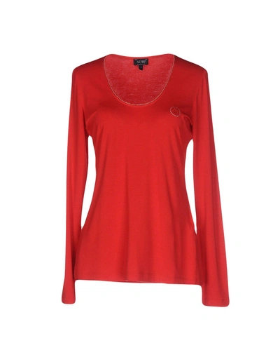 Shop Armani Jeans T-shirt In Red