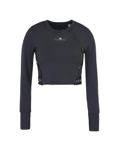 Shop Adidas By Stella Mccartney Sports Bras And Performance Tops In Black