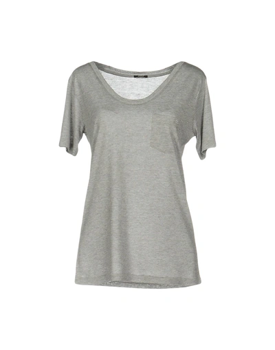 Shop Denham T-shirt In Grey