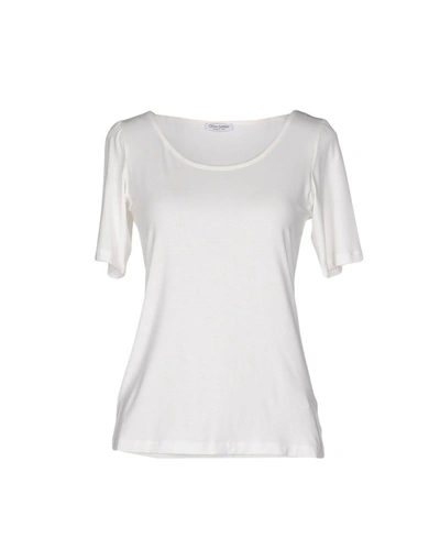 Shop Gran Sasso T-shirts In White
