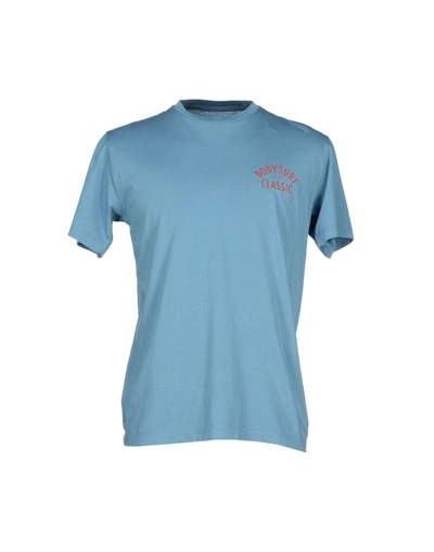Shop Mollusk T-shirt In Pastel Blue