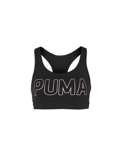Shop Puma Sports Bras And Performance Tops In Black