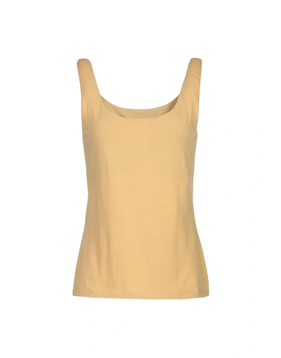 Shop Back Tank Top In Beige