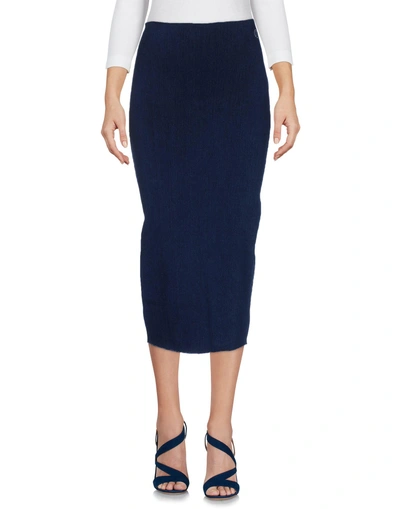 Shop Acynetic Denim Skirt In Blue