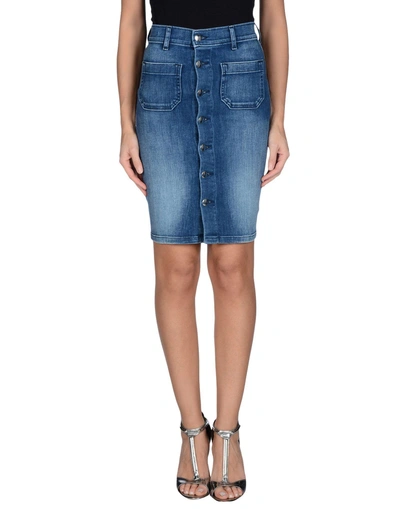 Shop The Seafarer Denim Skirt In Blue