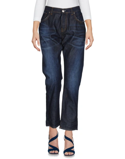 Shop Aglini Denim Pants In Blue