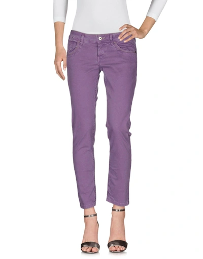 Shop Richmond Denim Denim Pants In Purple