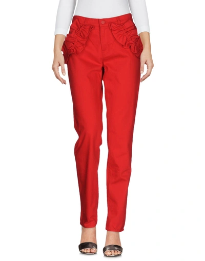 Shop J Brand Denim Pants In Red