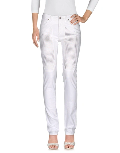 Shop Jeckerson Denim Pants In White