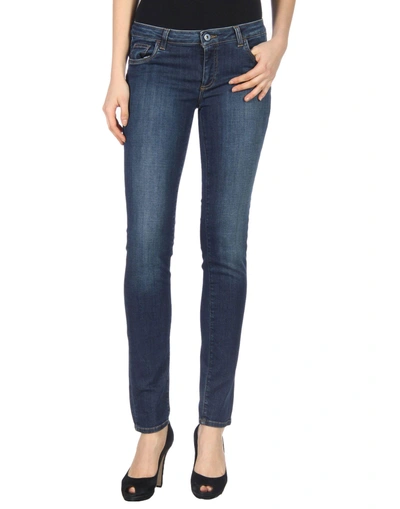 Shop Trussardi Jeans Woman Jeans Blue Size 36 Cotton, Elastane