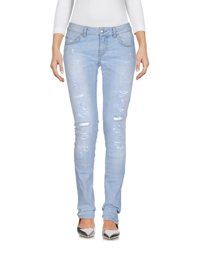 Shop Aglini Denim Pants In Blue