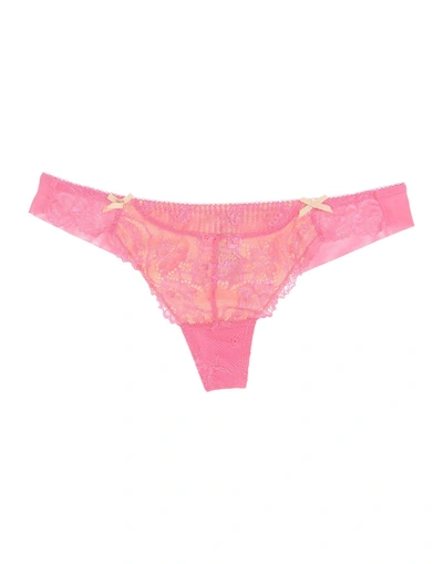 Shop Elle Macpherson Intimates Thongs In Fuchsia