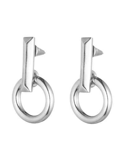 Shop Eddie Borgo Earrings In Silver