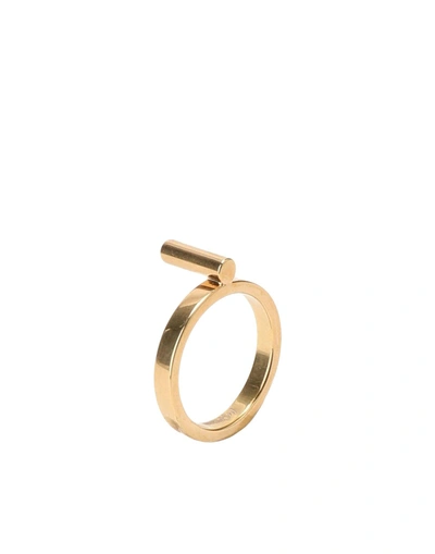 Shop Maria Francesca Pepe Ring In Gold