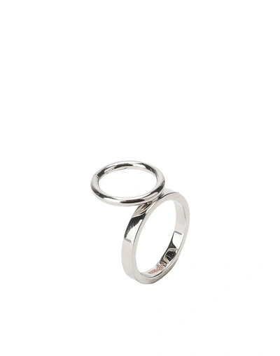 Shop Maria Francesca Pepe Ring In Silver