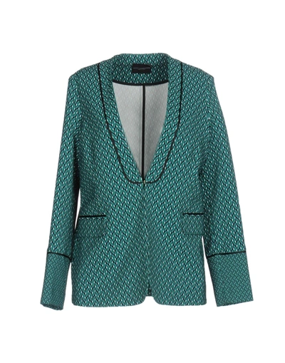 Shop Atos Lombardini Blazer In Green