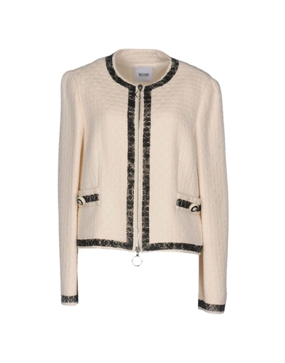 Shop Moschino Cheap And Chic Blazer In Ivory