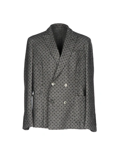 Shop Roda Man Blazer Grey Size 42 Wool, Polyester, Polyamide, Acrylic