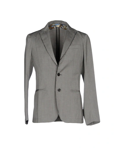 Shop Aglini Blazer In Grey