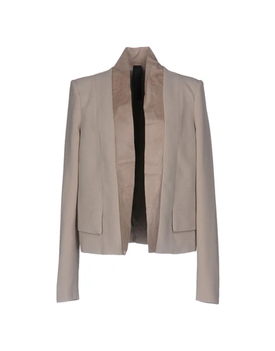 Shop Ilaria Nistri Blazer In Light Grey