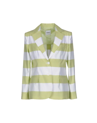 Shop Moschino Cheap And Chic Blazer In Acid Green